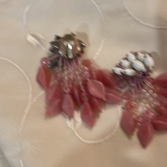 EARRINGS- Vintage Nightingale earrings – clip -  join the pink craze - Picture 4 of 6